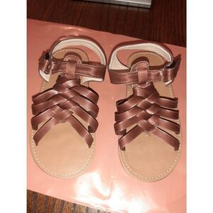 New Toddler Size 10 (27) MG Baby Brown Open Toe Strappy Sandals